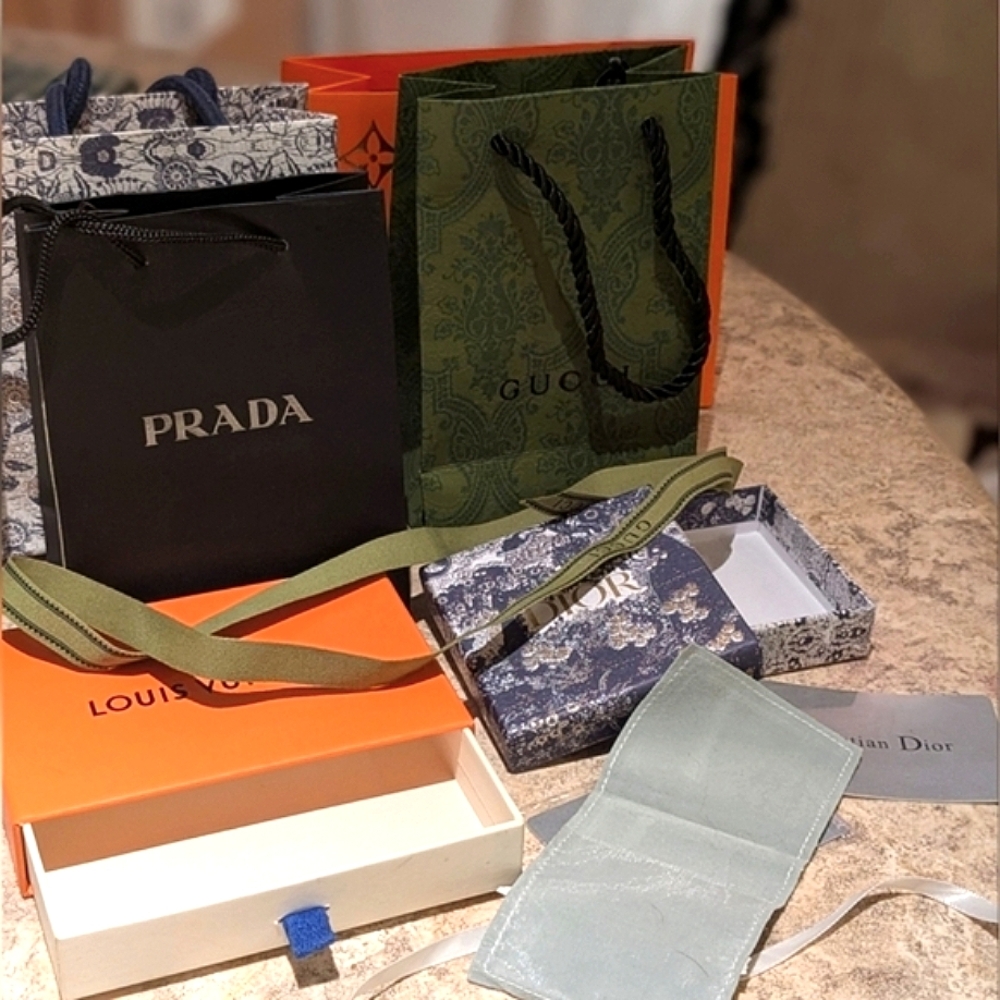 Christian Dior Prada Louis Vuitton Gucci Packaging